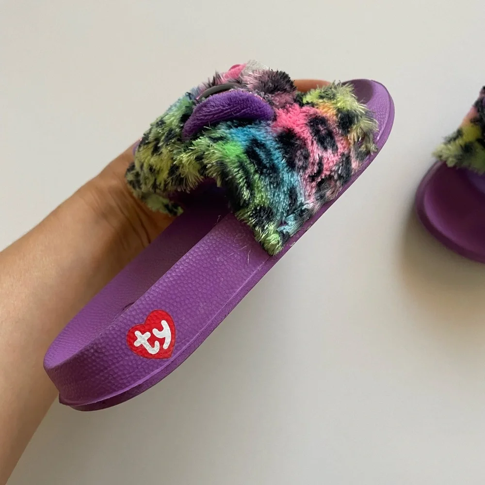 Kids girl TY plush animal sandals - Picture 5 of 12